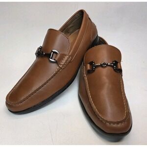 Mens Size 9.5 Kenneth Cole Reaction Dress Shoes Brown Loafers
